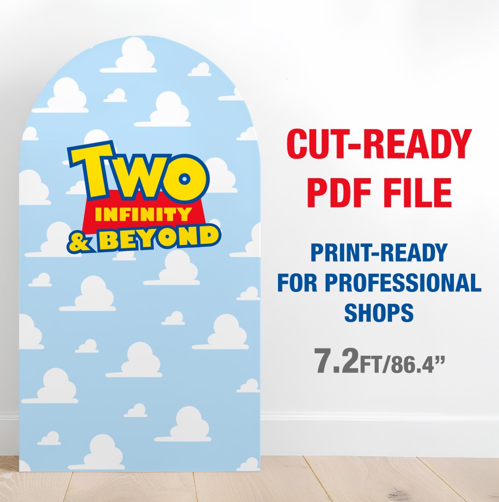 Two Infinity and Beyond Birthday Party Arch Cover