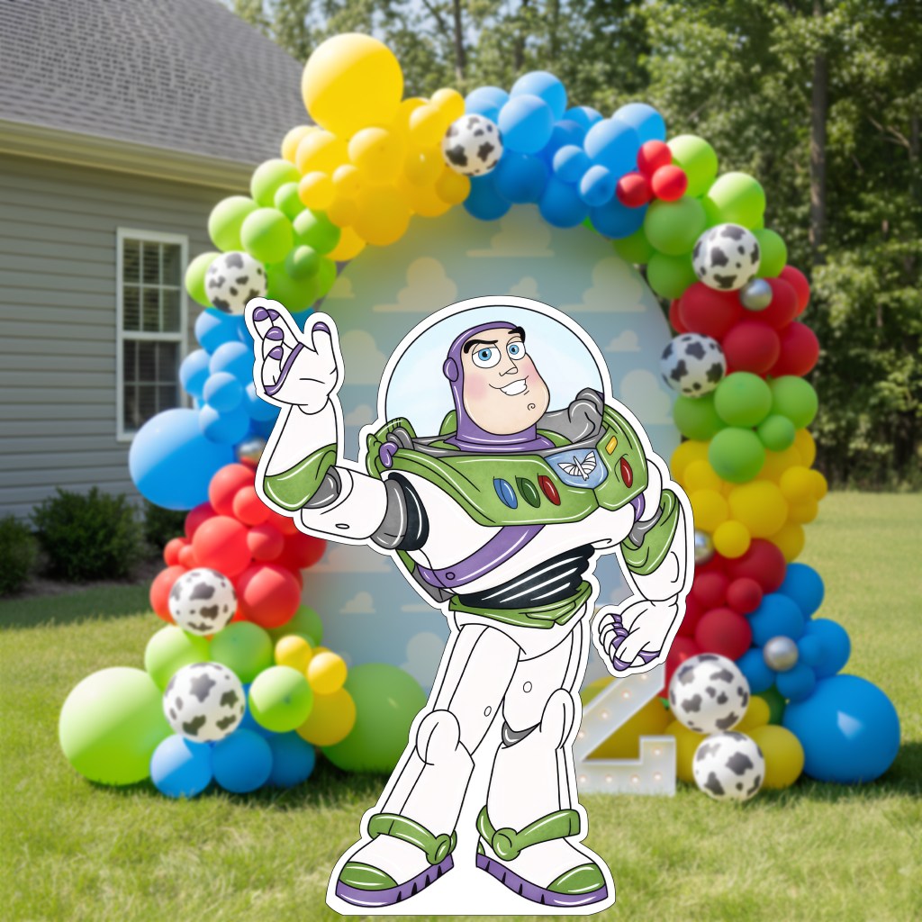 buzz lightyear toy story birthday party stand up cutout decor