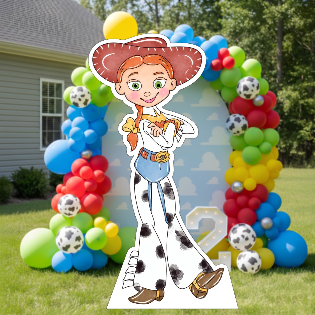 jessie toy story character cutout party decoration photo prop