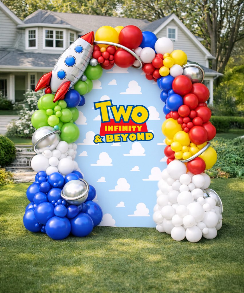 Toy Story Birthday Party Arch Backdrop Printable Design